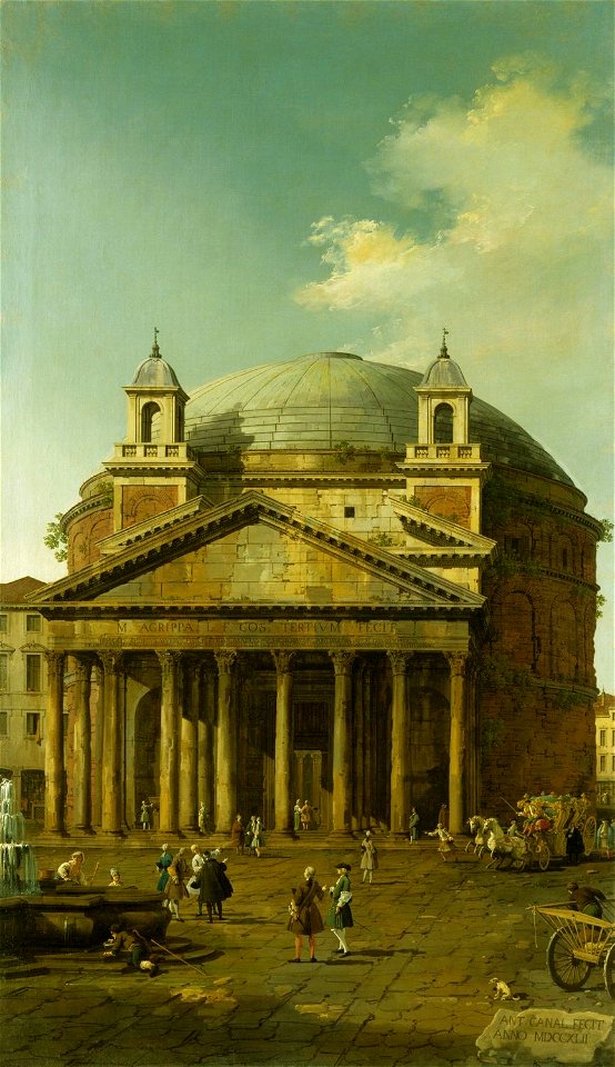 Canaletto (Venice 1697-Venice 1768) - The Pantheon - RCIN 400524 - Royal Collection