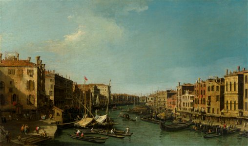 Canaletto (Venice 1697-Venice 1768) - The Grand Canal looking South-West from the Rialto to Ca’ Foscari - RCIN 406890 - Royal Collection
