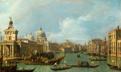 Canaletto (Venice 1697-Venice 1768) - The Mouth of the Grand Canal looking West towards the Carità - RCIN 400519 - Royal Collection