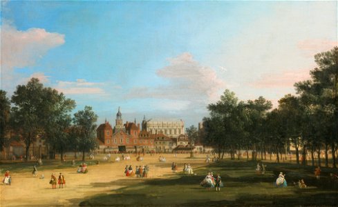Canaletto - A View of the Old Horse Guards and Banqueting Hall, from St James's Park