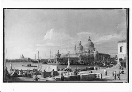 Canaletto (Venice 1697-Venice 1768) - Venice, The Molo towards the Dogana and S. Maria della Salute - RCIN 400977 - Royal Collection