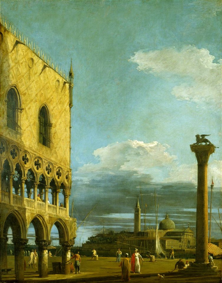 Canaletto (Venice 1697-Venice 1768) - The Piazzetta looking towards San Giorgio Maggiore - RCIN 401036 - Royal Collection