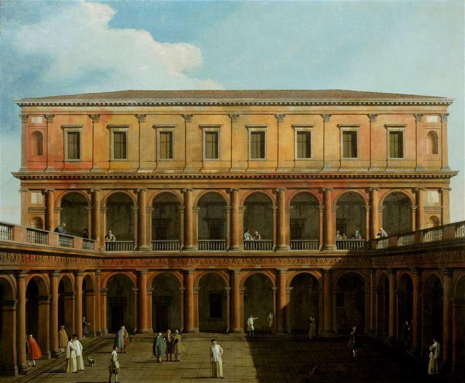 Canaletto (Venice 1697-Venice 1768) - Venice, Caprice View of the Monastery of the Lateran Canons. - RCIN 406991 - Royal Collection