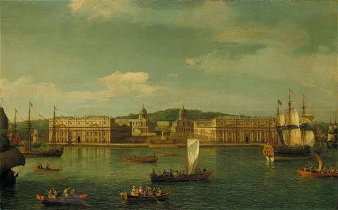 Canaletto - A View of Greenwich from the River
