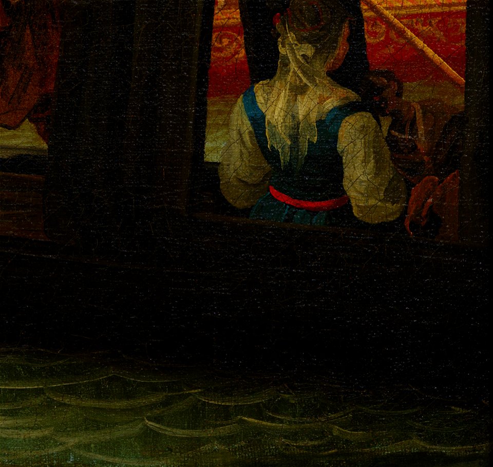 Canaletto - Bucentaur's return to the pier by the Palazzo Ducale - Google Art Project-x3-y2