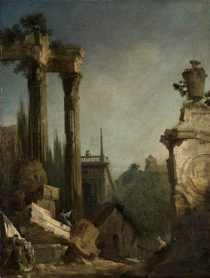 Canaletto - Landscape with Ruins, c. 1721-22