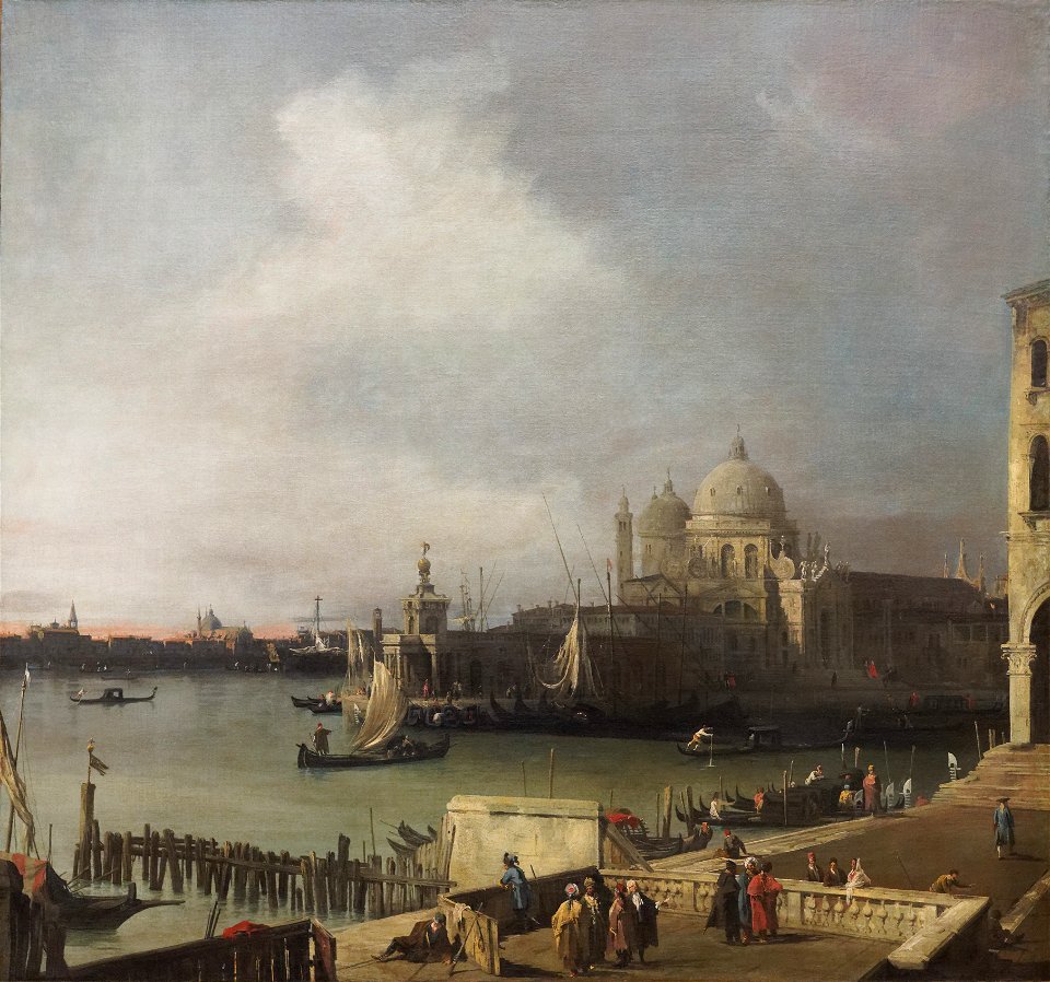Canaletto - L'Entrée du Grand Canal, vue de l'extrémité occidentale du Môle