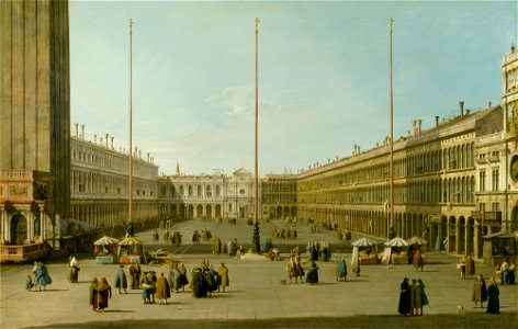 Canaletto - The Piazza San Marco, ca. 1739, 43.38
