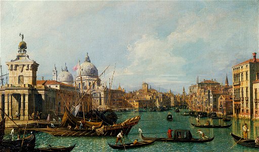 Canaletto - The Grand Canal from the Salute towards the Carità RCIN 400519
