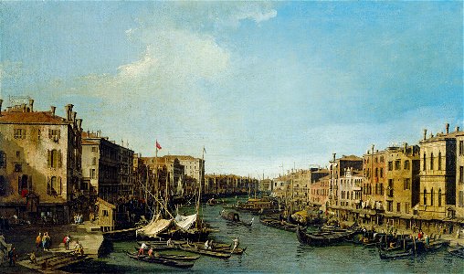 Canaletto - The Grand Canal looking south-west from the Rialto to Ca’ Foscari RCIN 406890