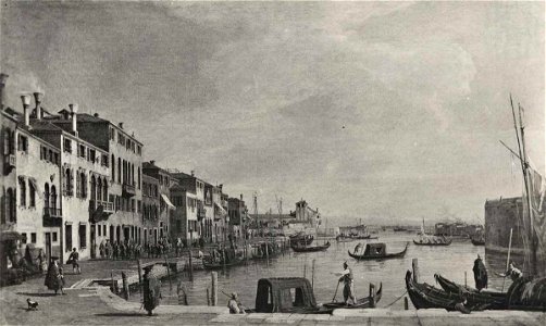 Canaletto - Veduta di Venezia con il canale di S. Chiara dalle fondamenta della Croce verso la laguna, Collezione M. Crespi