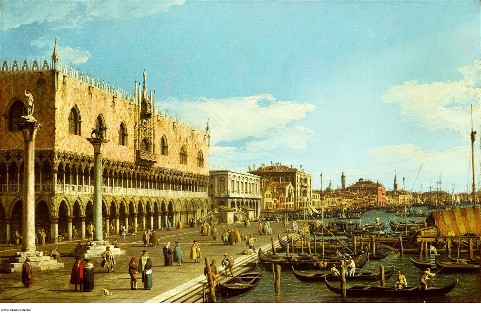 Canaletto - Venice the Riva degli Schiavoni, c. 1740 - 1745