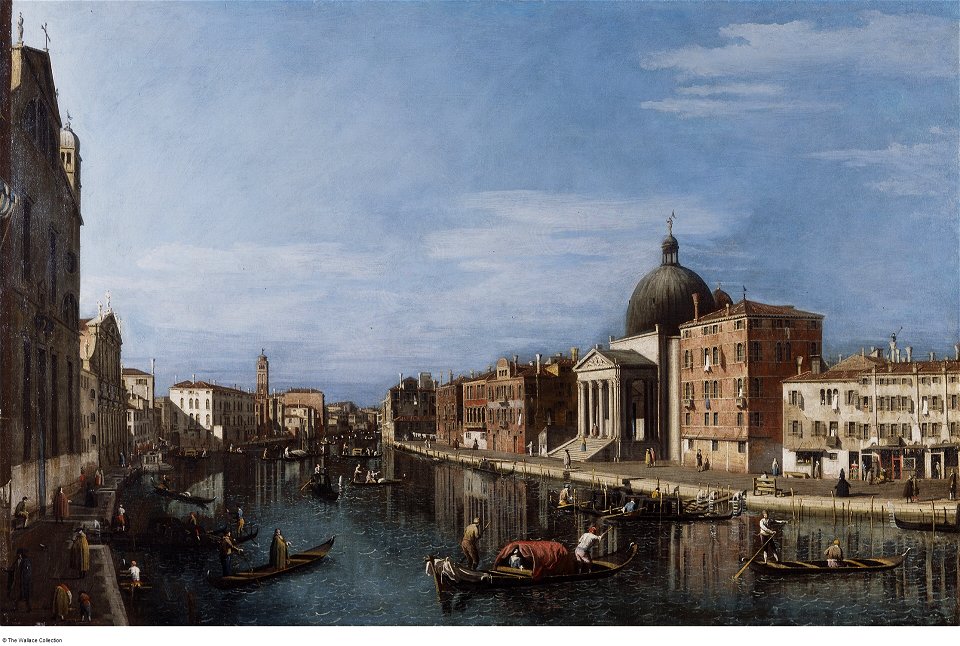 Canaletto - Venice the Grand Canal with San Simeone Piccolo, c. 1740