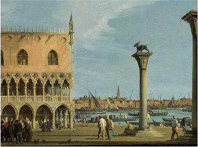 Canaletto - View of the Piazetta with the Southwest corner of the Doge Palace