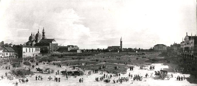 Canaletto - Veduta di Padova con il Prato della Valle, Collezione privata (Regno Unito)