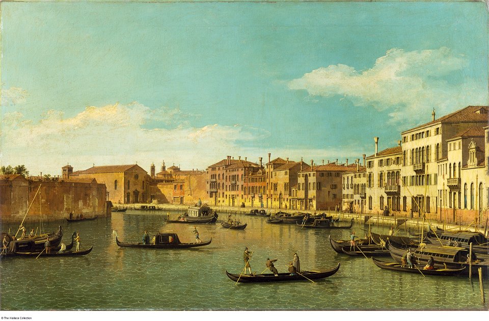 Canaletto - Venice the Canale di Santa Chiara, c. 1740 - 1750