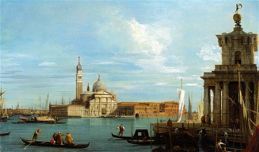 Canaletto - Venice The Punta della Dogana and S. Giorgio Maggiore c.1727-30