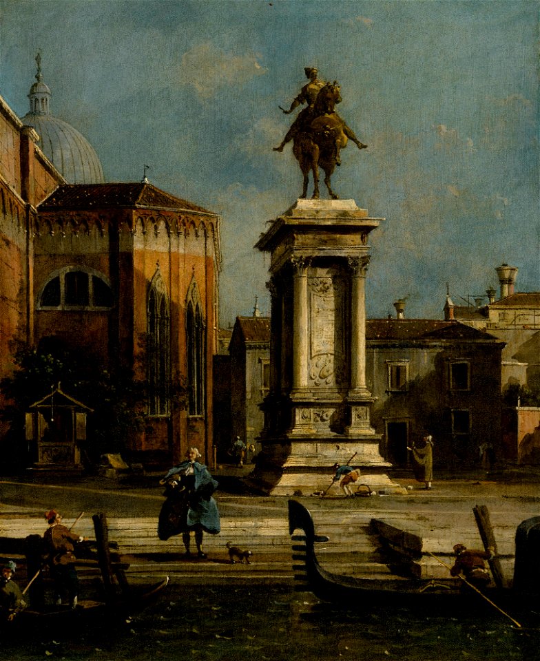 Canaletto - View of the Equestrian Statue of Bartolomeo Colleoni
