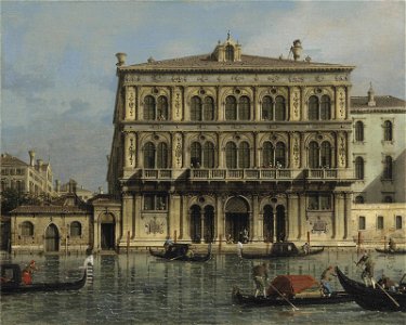 Canaletto- Palazzo Vendramin-Calergi, on the Grand Canal, Venice