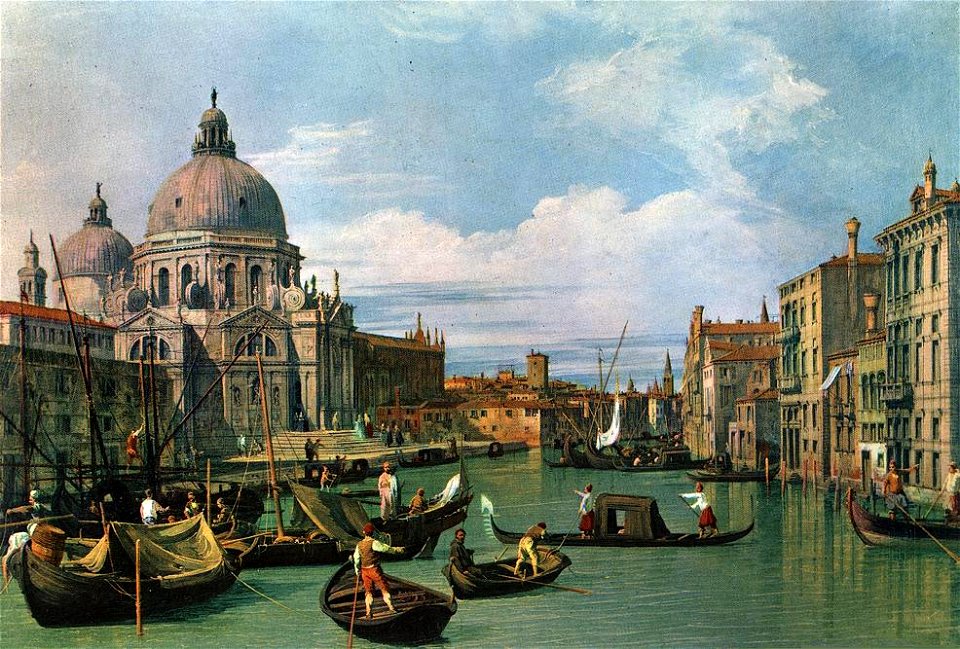 Giovanni Antonio Canal, il Canaletto - The Grand Canal and the Church of the Salute - WGA03880