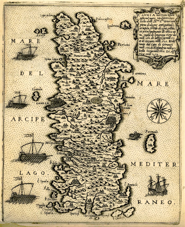 Candia nel Creta insula - Camocio Giovanni Francesco - 1574