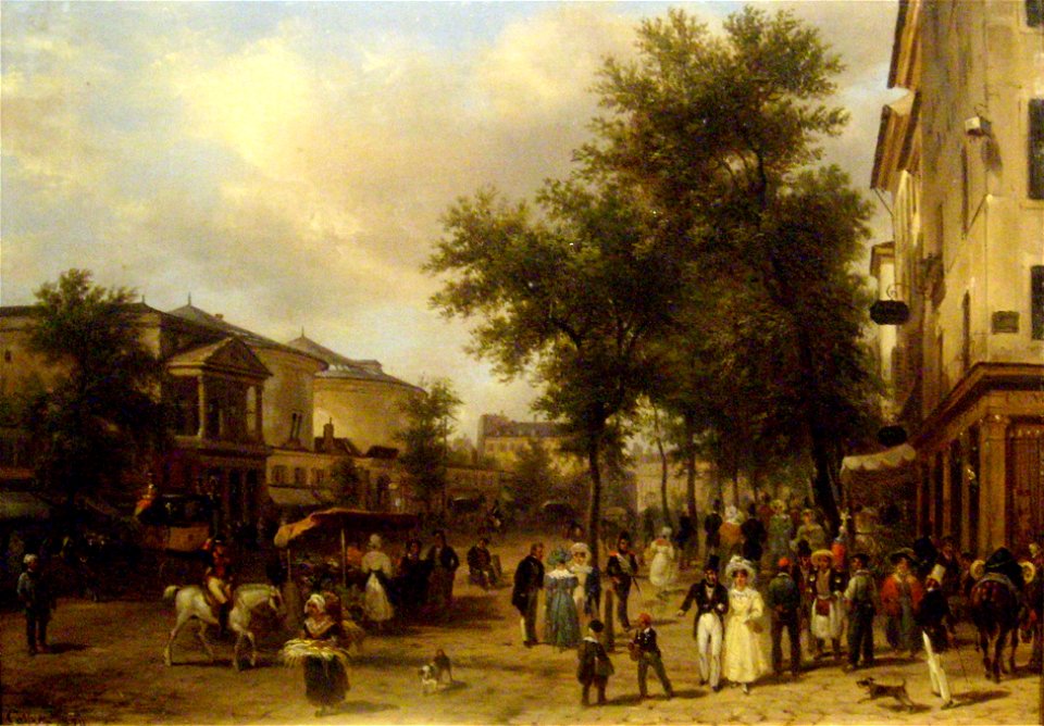 Canella, Guiseppe - Vue du boulevard Montmatre a Paris