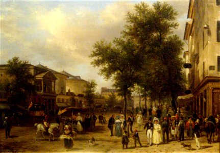 Canella, Guiseppe - Vue du boulevard Montmatre a Paris