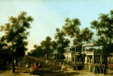 Caneletto - The Grand Walk, Vauxhall Gardens, London WAR COMP 131