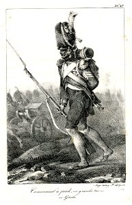 Cannonier à pied, en grande tenue, ex-Garde (BM 1855,0414.101)