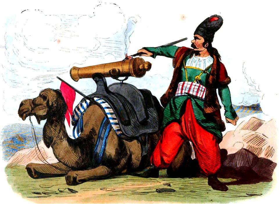 Canonnier Persan. Auguste Wahlen. Moeurs, usages et costumes de tous les peuples du monde. 1843