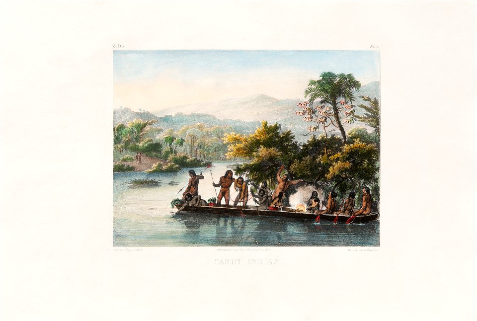 Canot indien, da Coleção Brasiliana Iconográfica