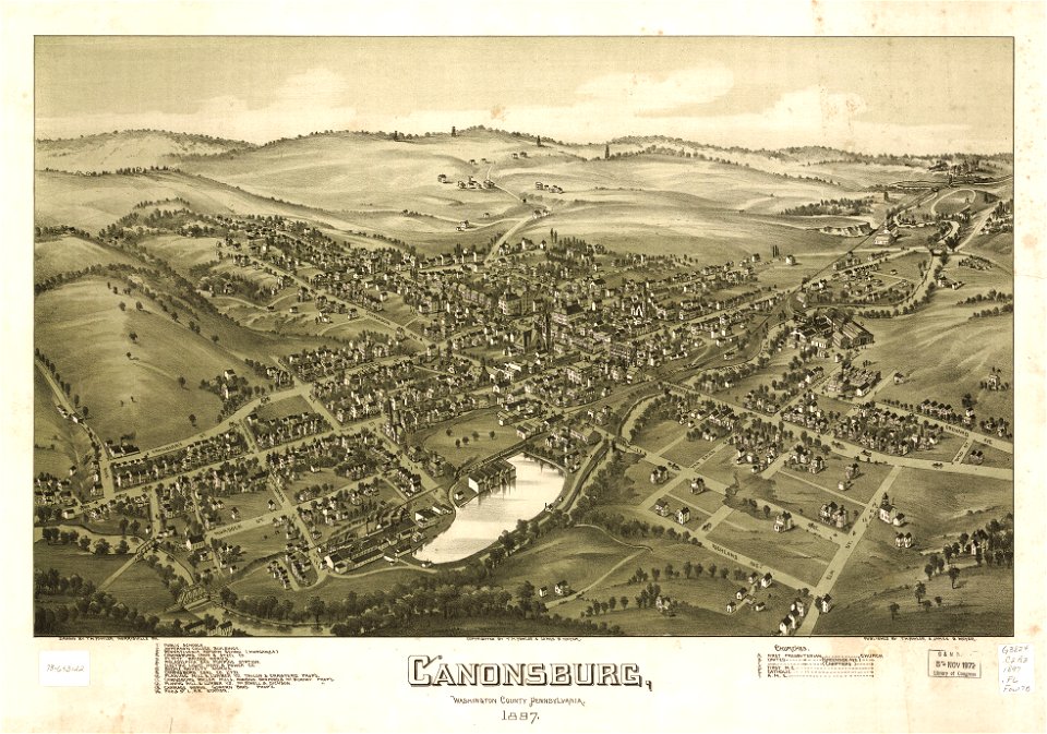 Canonsburg, Washington County, Pennsylvania 1897 LOC 73693122