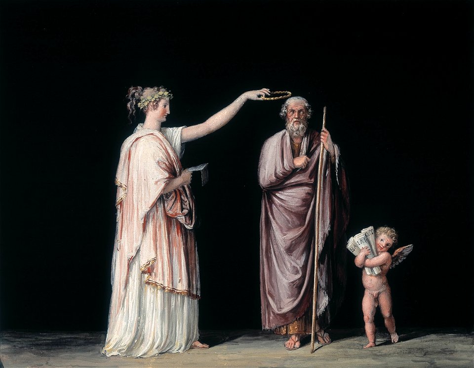 Canova - Calliope and Homer, 1814
