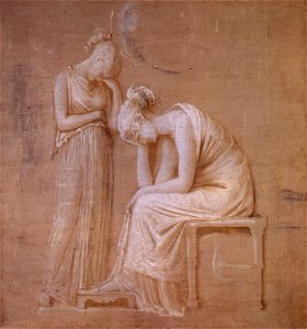 Canova - Due figure femminili in attitudine dolente, Inv. M18