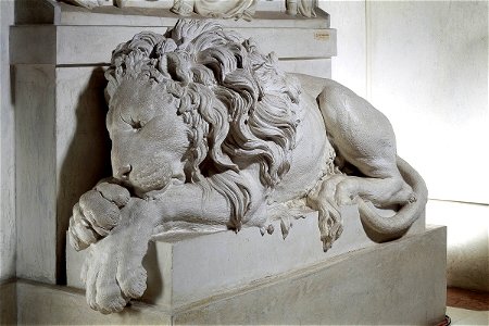 Canova - Funeral Monument to Clement XIII - Sleeping Lion, 1784