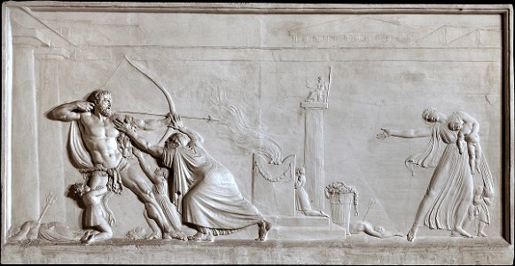 Canova - Hercules strikes his sons, 1799