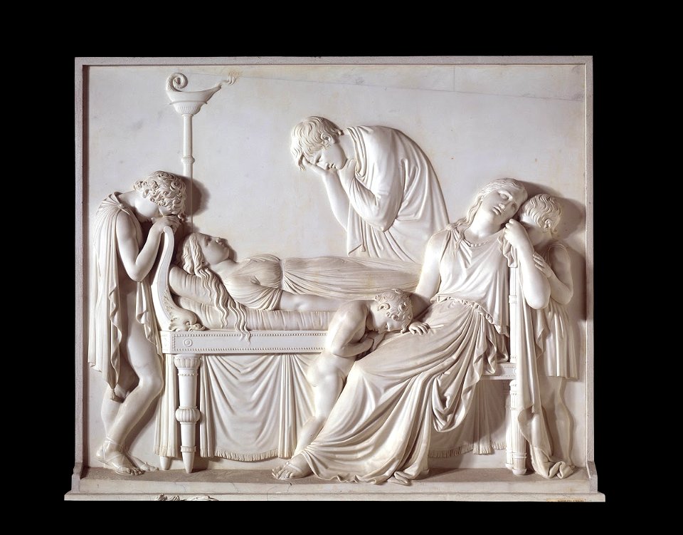 Canova - Mourning of Countess Haro of Santa Cruz, 1806