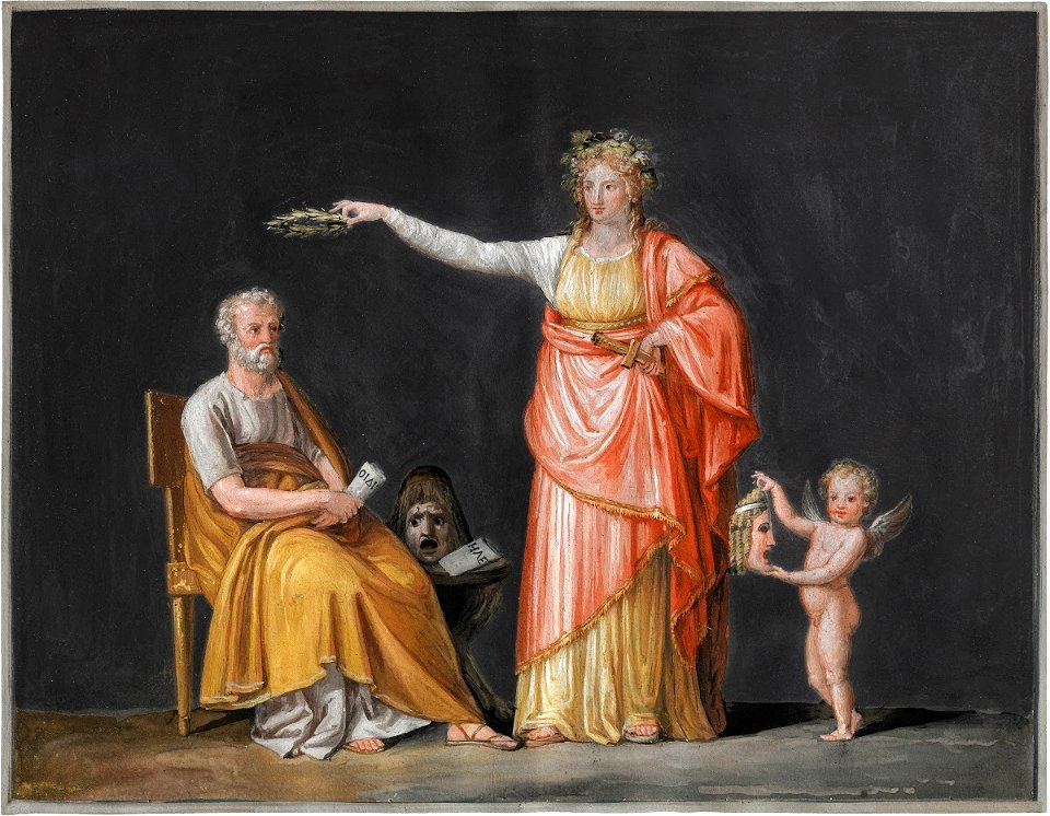 Canova - Melpomene & Sophocles, 1799