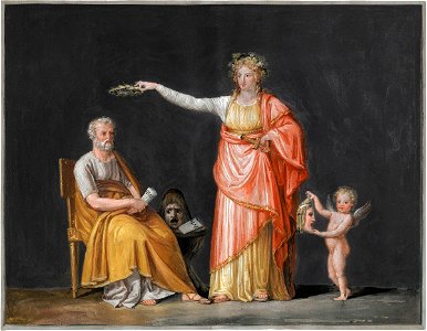 Canova - Melpomene & Sophocles, 1799