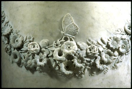 Canova - Piédestal cylindrique avec base et corniche sculptées de l'Amour et Psyché, MR 3153, 0000256054 OG