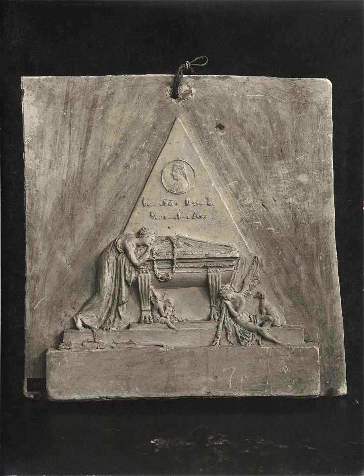 Canova - Ritratto maschile, Figura allegorica femminile, Putto, Genio funebre, Cane, Museo Civico, Bassano del Grappa