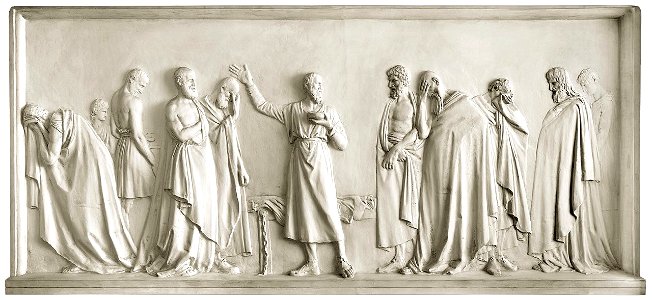 Canova - Socrate beve la cicuta