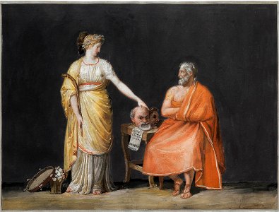 Canova - Thalia & Aristophanes, 1799