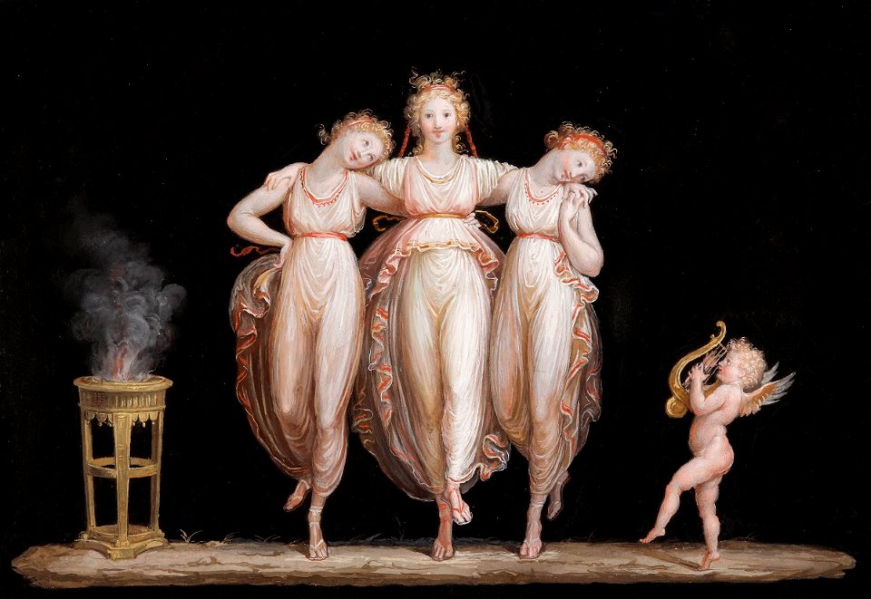 Canova - The Graces dancing with a cupid, 1799