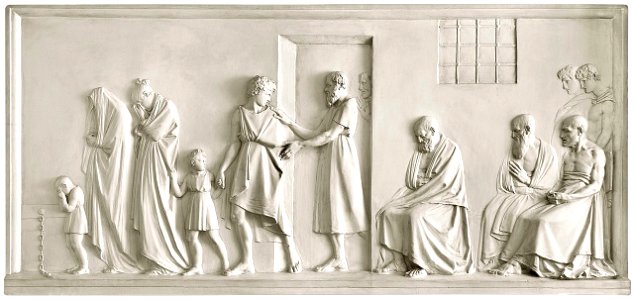Canova - Socrate congeda la propria famiglia