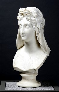 Canova - Tête idéale, Juliette Récamier en Béatrice - Buste, A 2921, 2