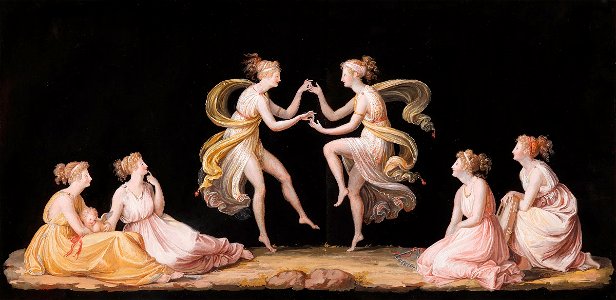 Canova - Two dancing girls, four nymphs and a cupid, 1799
