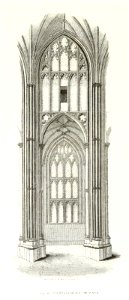 Canterbury Cathedral Compartment of Nave Willis 1845 (cropped)