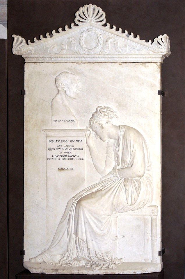 Canova A. (1808), Stele funeraria di Giovanni Falier, Venezia - Free ...