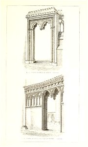 Canterbury Cathedral North Doorway of Screen Willis 1845